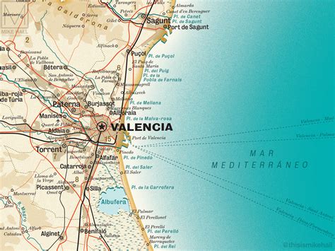Valencia Map .